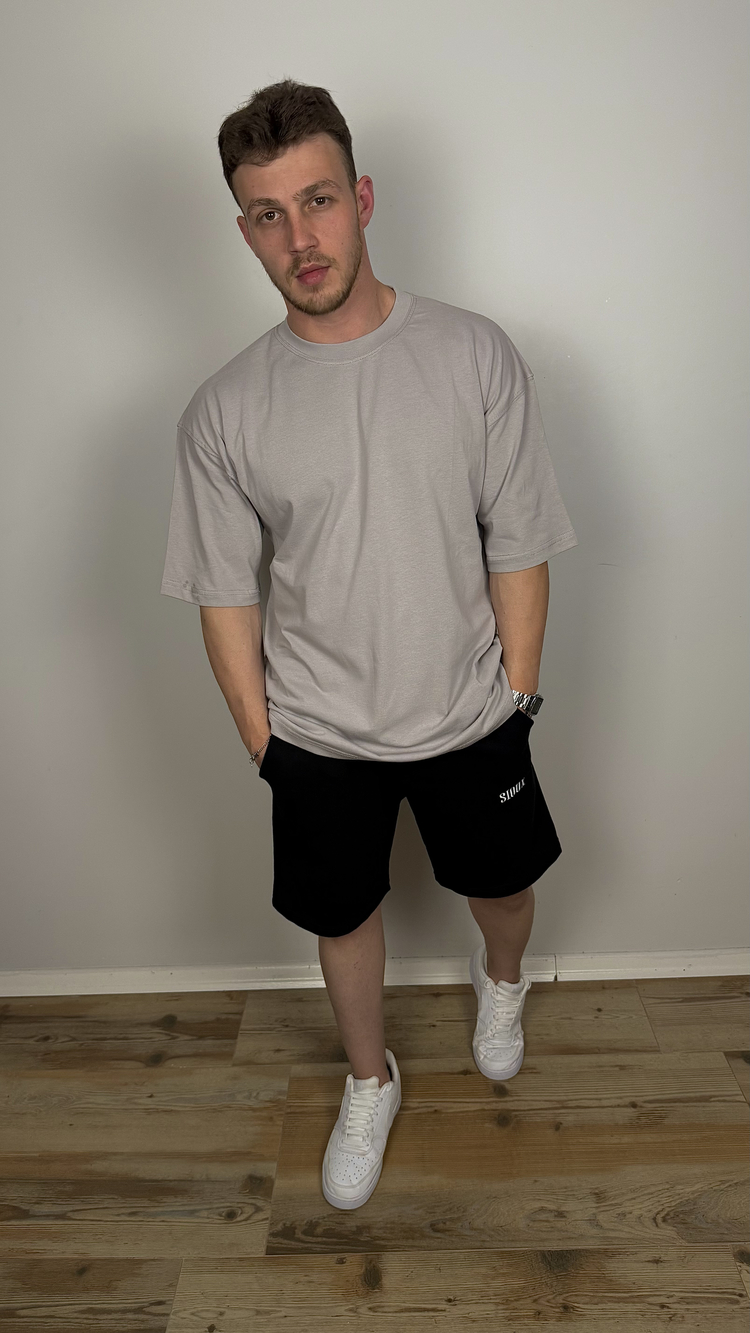 TAŞ GRİSİ OVERSİZE TİŞÖRT